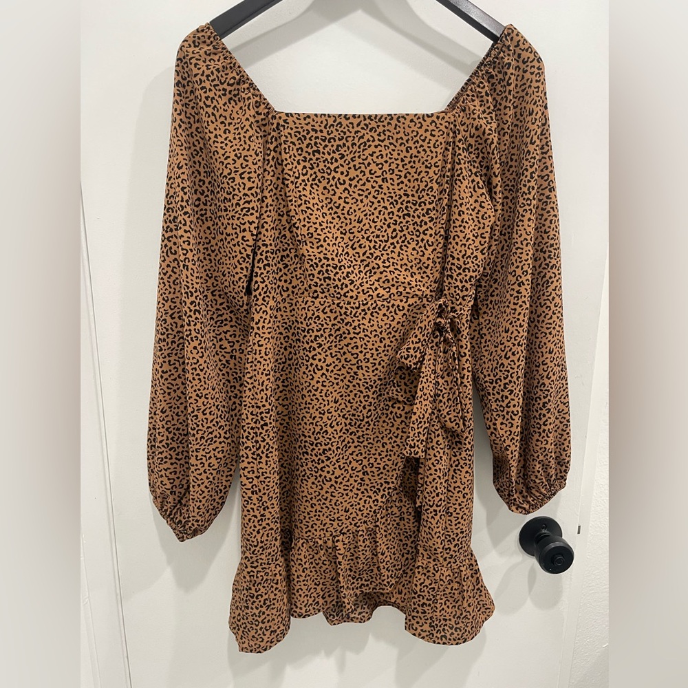 Leopard print dress